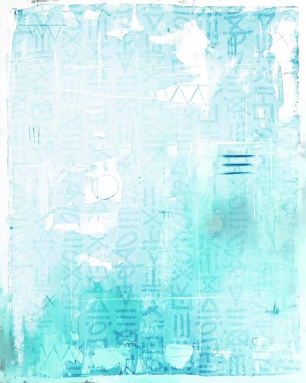 Abstract Turquoise 01 - Art Print