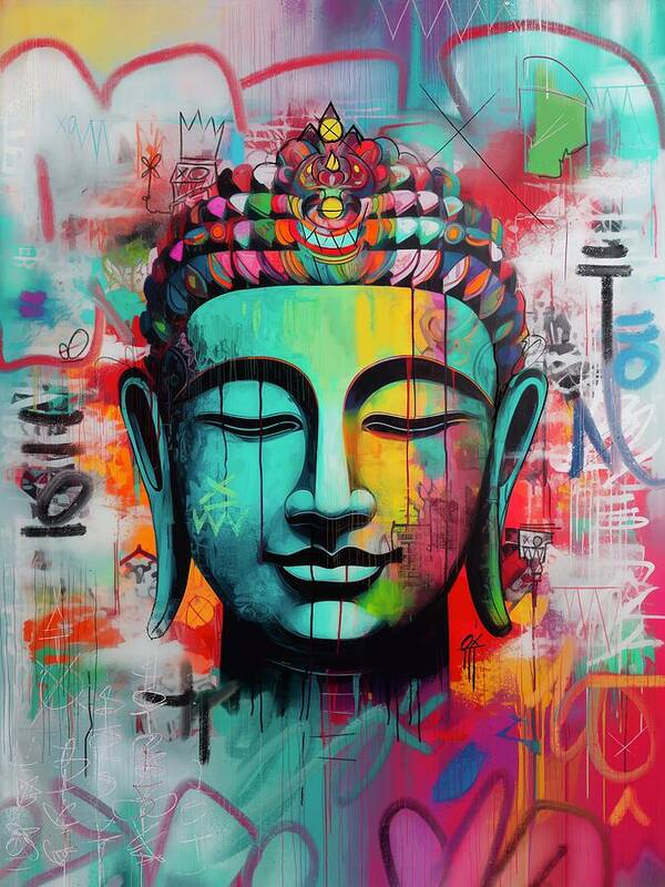 Buddha Head - Art Print