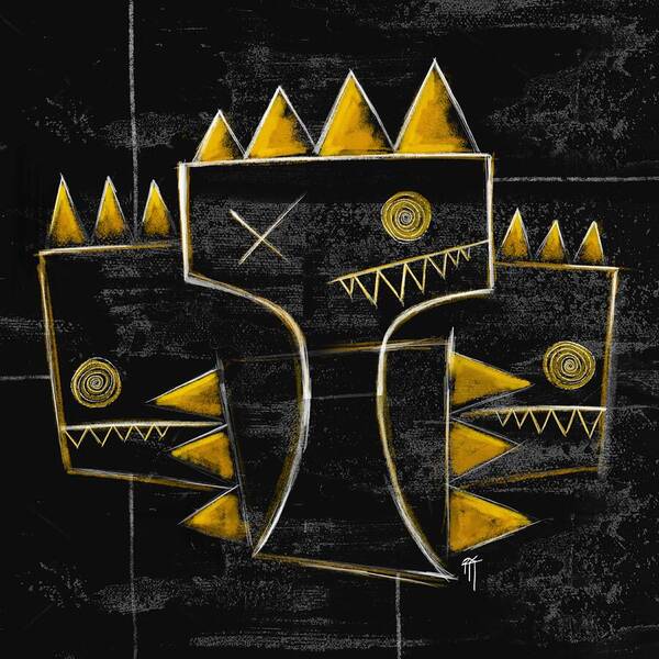 Golden Crowns - Art Print