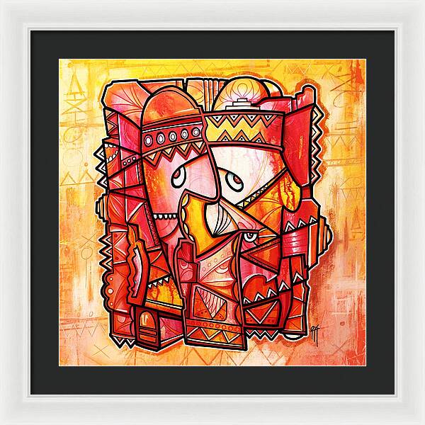 Sun Tribe Abstract 1 - Framed Print