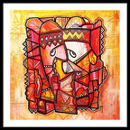Sun Tribe Abstract 1 - Framed Print