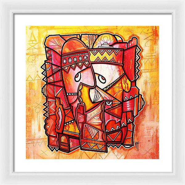 Sun Tribe Abstract 1 - Framed Print