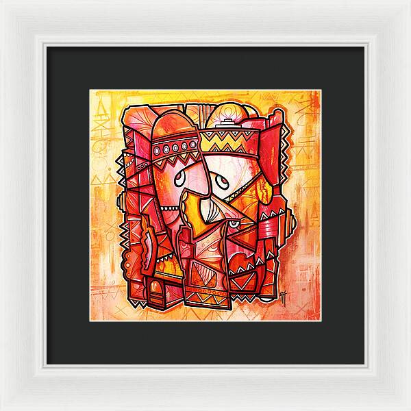 Sun Tribe Abstract 1 - Framed Print