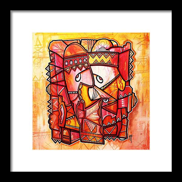 Sun Tribe Abstract 1 - Framed Print