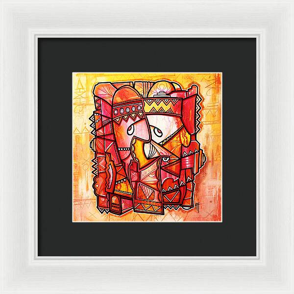 Sun Tribe Abstract 1 - Framed Print