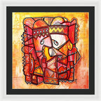 Sun Tribe Abstract 1 - Framed Print