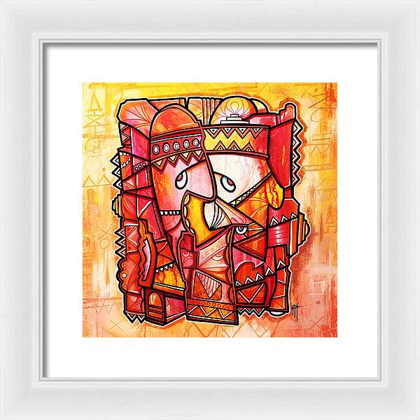 Sun Tribe Abstract 1 - Framed Print