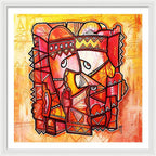 Sun Tribe Abstract 1 - Framed Print
