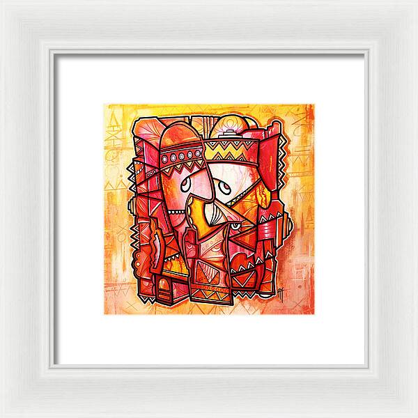 Sun Tribe Abstract 1 - Framed Print
