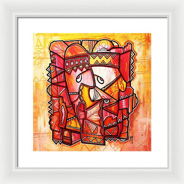 Sun Tribe Abstract 1 - Framed Print