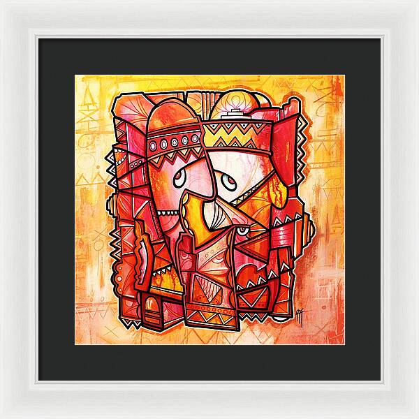 Sun Tribe Abstract 1 - Framed Print