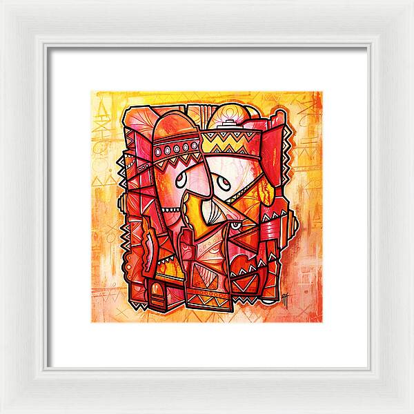 Sun Tribe Abstract 1 - Framed Print