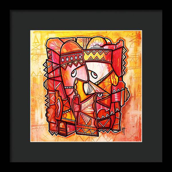 Sun Tribe Abstract 1 - Framed Print