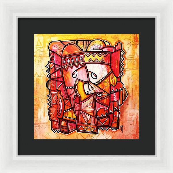 Sun Tribe Abstract 1 - Framed Print