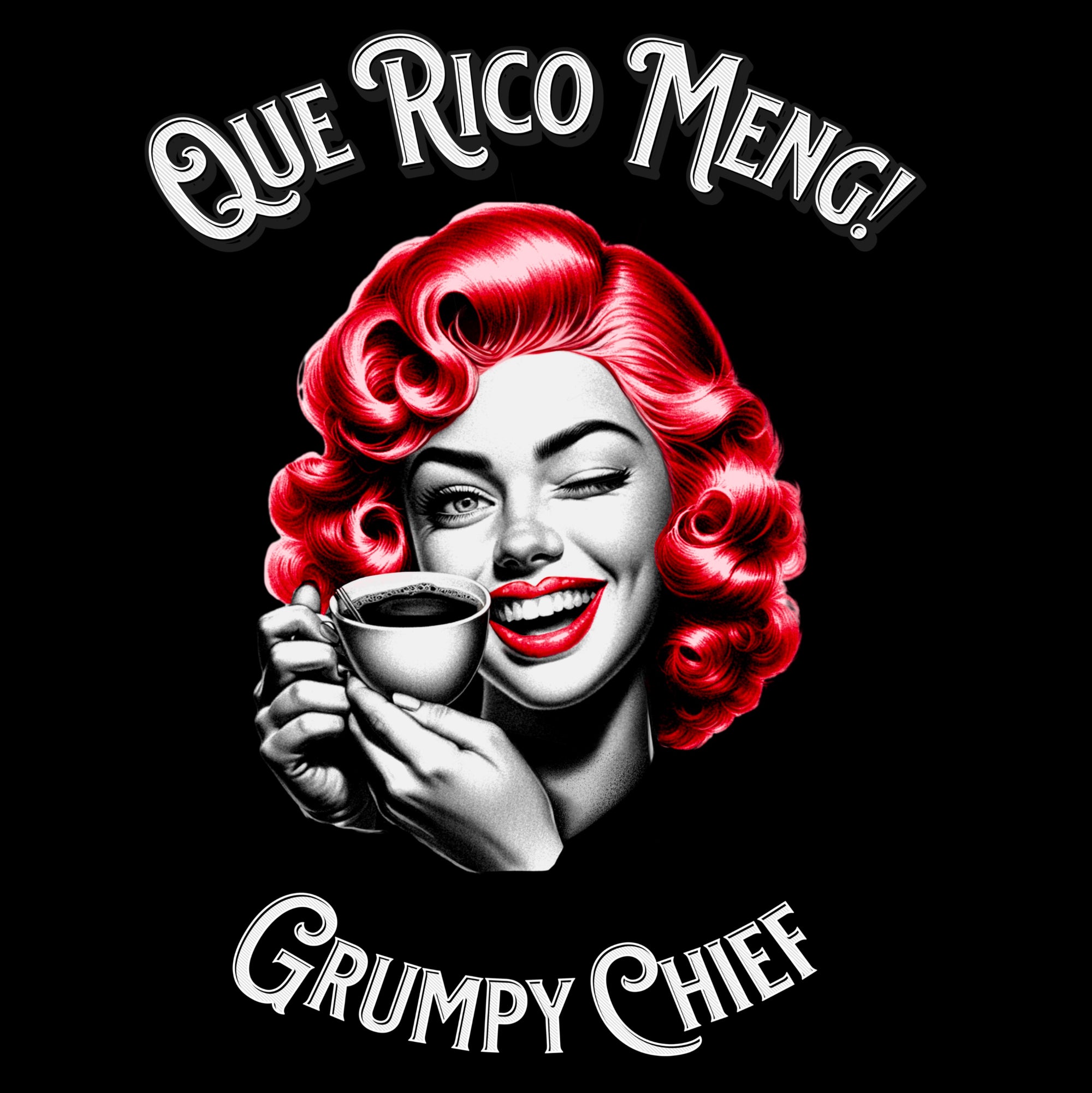 “Que Rico Meng” Pin-Up (Front/Back)