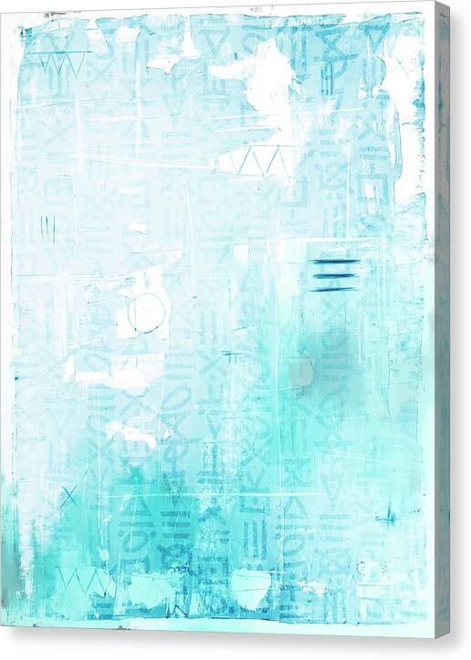 Abstract Turquoise 01 - Canvas Print