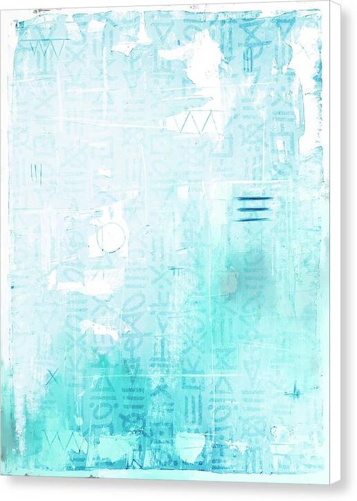 Abstract Turquoise 01 - Canvas Print