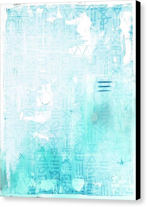 Abstract Turquoise 01 - Canvas Print