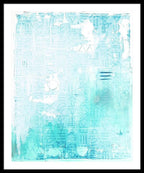 Abstract Turquoise 01 - Framed Print