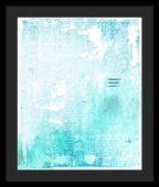 Abstract Turquoise 01 - Framed Print
