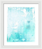 Abstract Turquoise 01 - Framed Print