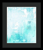 Abstract Turquoise 01 - Framed Print