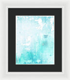 Abstract Turquoise 01 - Framed Print