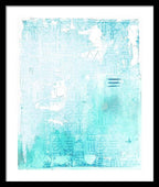 Abstract Turquoise 01 - Framed Print
