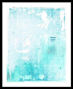 Abstract Turquoise 01 - Framed Print