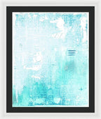 Abstract Turquoise 01 - Framed Print