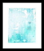 Abstract Turquoise 01 - Framed Print
