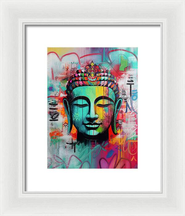 Buddha Head - Framed Print