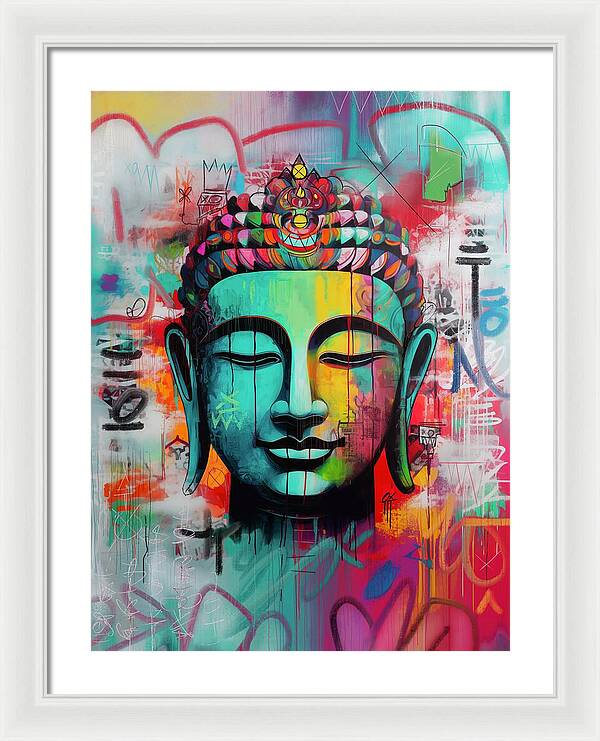 Buddha Head - Framed Print