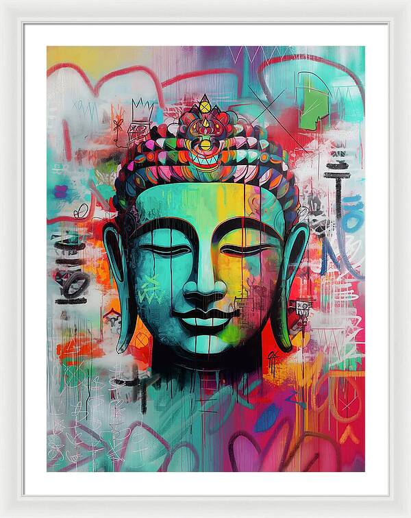 Buddha Head - Framed Print