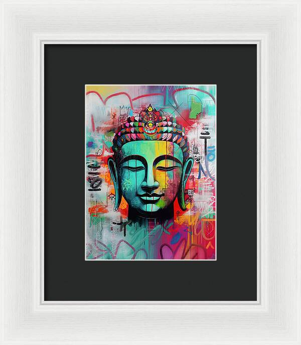 Buddha Head - Framed Print