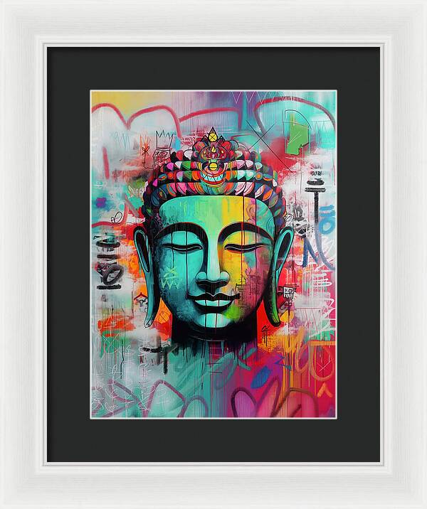 Buddha Head - Framed Print