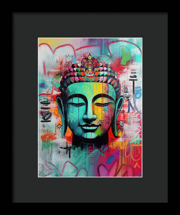 Buddha Head - Framed Print