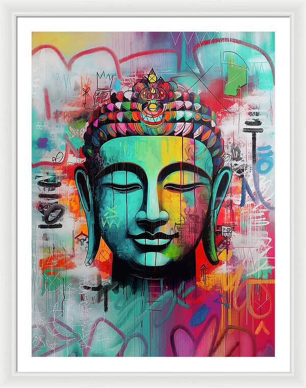 Buddha Head - Framed Print