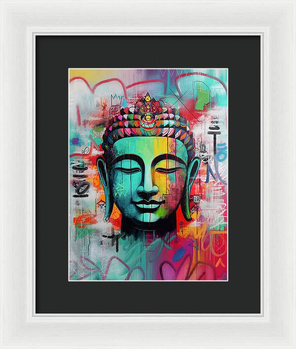Buddha Head - Framed Print