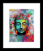 Buddha Head - Framed Print