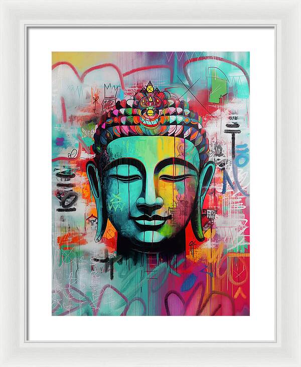 Buddha Head - Framed Print
