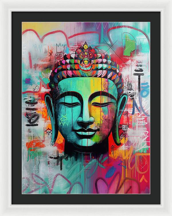 Buddha Head - Framed Print