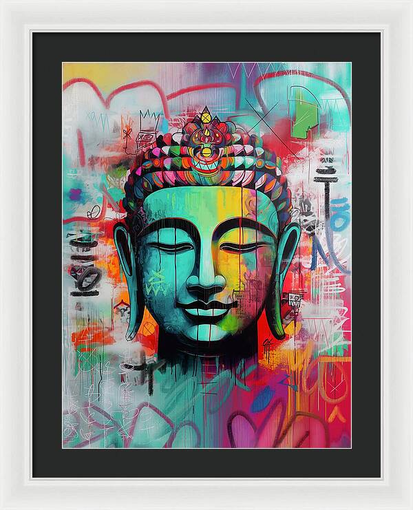 Buddha Head - Framed Print