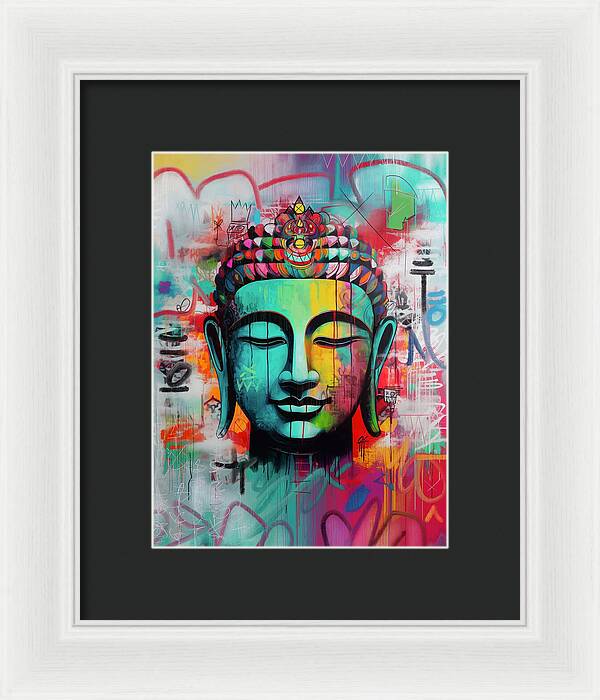 Buddha Head - Framed Print