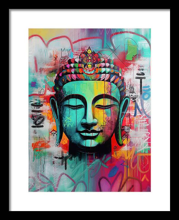 Buddha Head - Framed Print