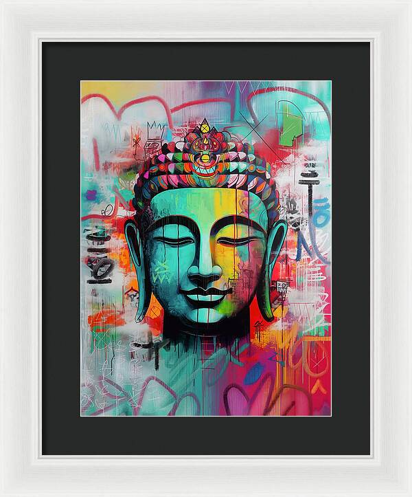 Buddha Head - Framed Print