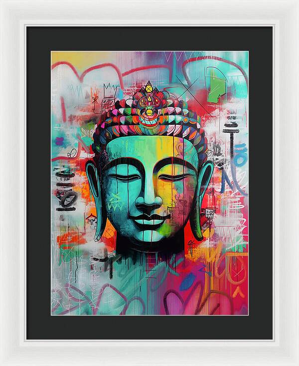 Buddha Head - Framed Print