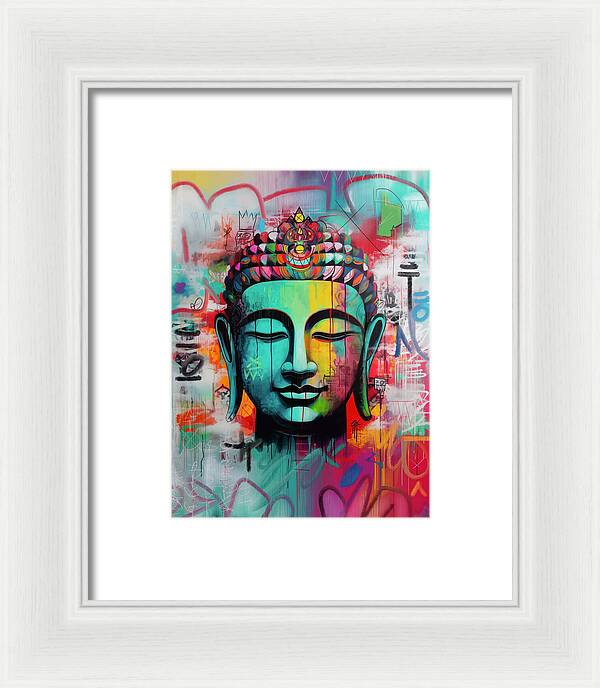 Buddha Head - Framed Print