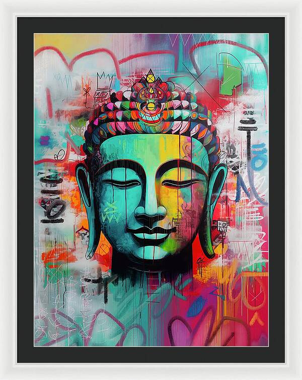 Buddha Head - Framed Print