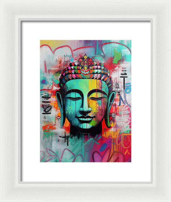 Buddha Head - Framed Print